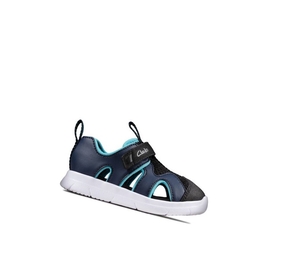 Garcon Sandales Casual Clarks Ath Surf Synthétique Bleu Marine - france LYF-26995897