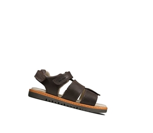 Garcon Sandales Casual Clarks Frances Tor Cuir Marron - france ICG-06156883