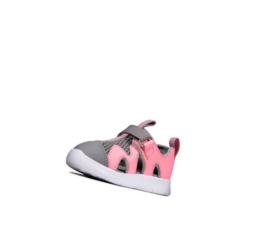 Garcon Sandales Casual Clarks Ath Surf Synthétique Rose - france MXB-93078092