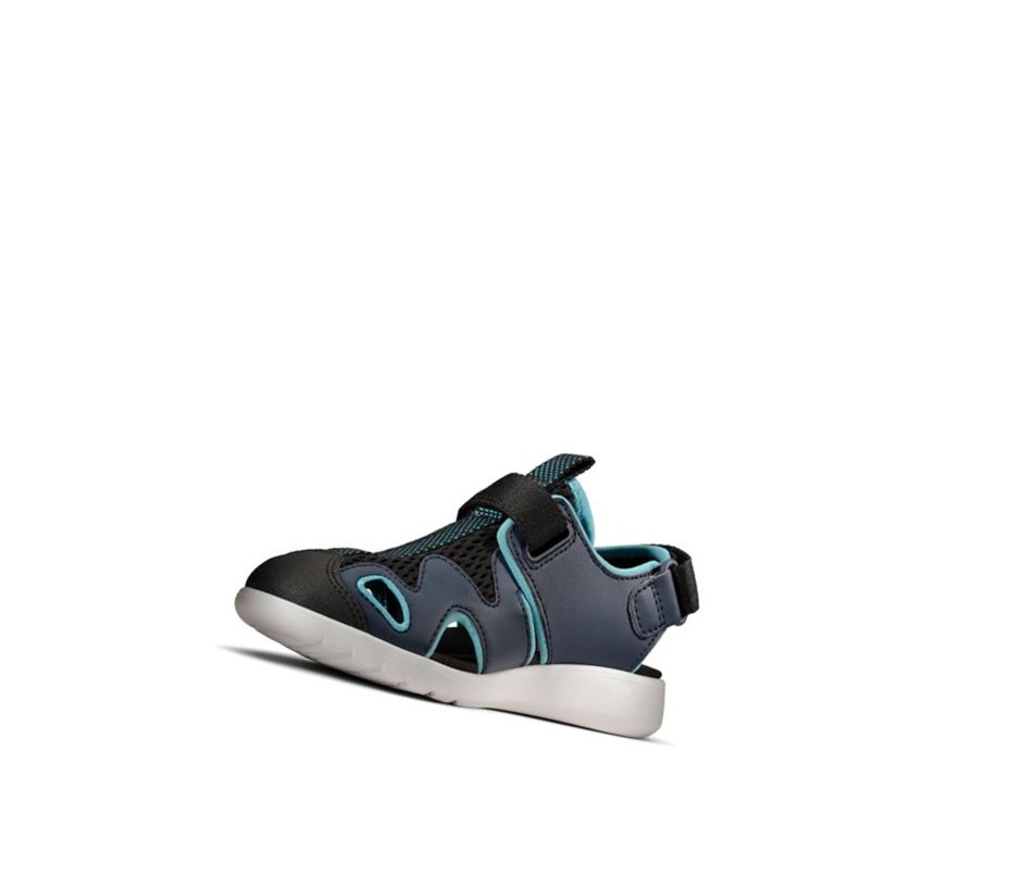 Garcon Sandales Casual Clarks Scape Surf Synthétique Bleu Marine - france MSJ-87883781