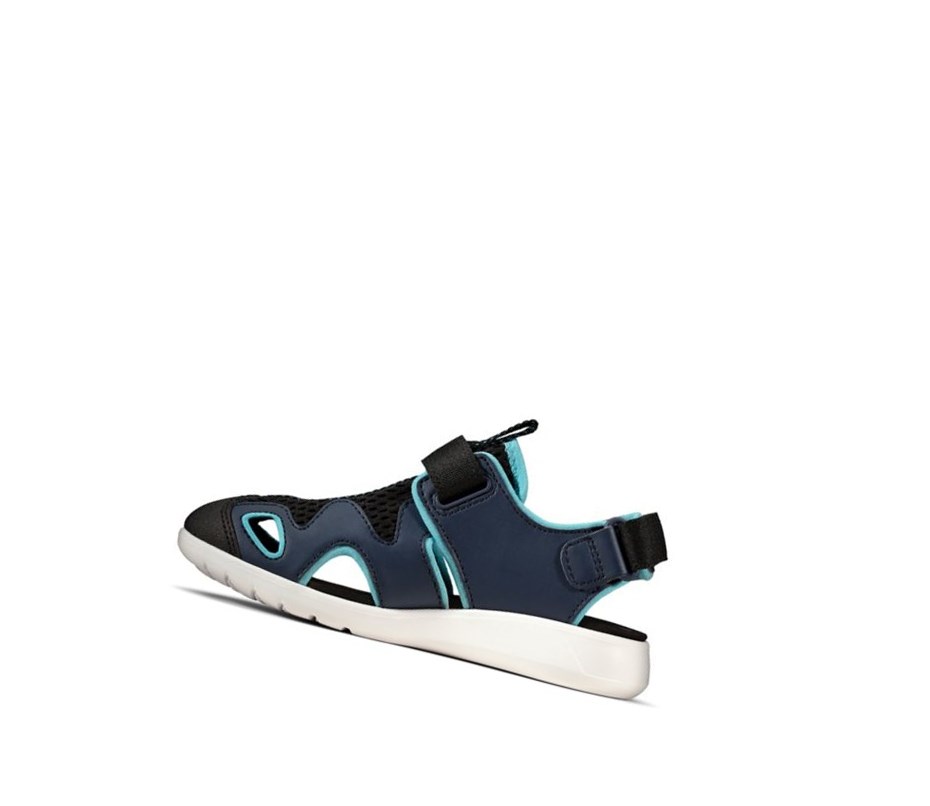 Garcon Sandales Casual Clarks Scape Surf Synthétique Bleu Marine - france MSJ-87883781