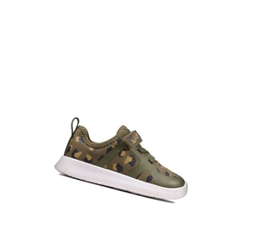 Garcon Chaussures Casual Clarks Ath Flux Textile Vert Olive Camouflage - france VNJ-48798513