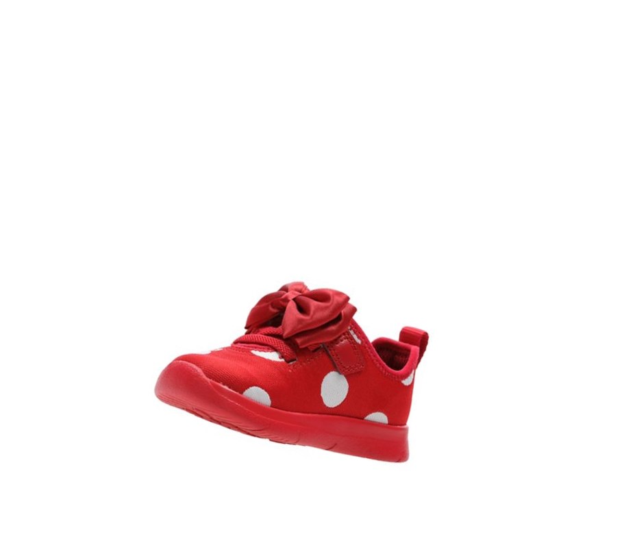 Garcon Chaussures Casual Clarks Ath Bow Rouge - france OMA-36826575