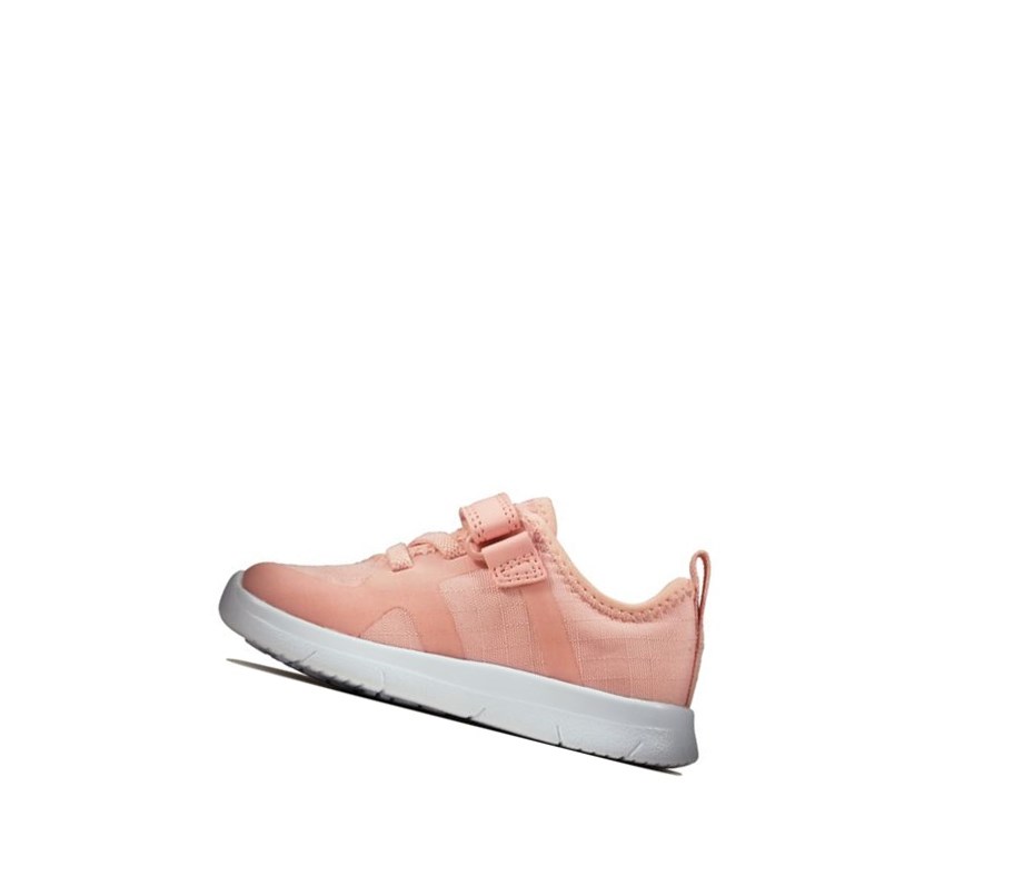 Garcon Chaussures Casual Clarks Ath Flux Textile Rose Clair - france KSN-38728809