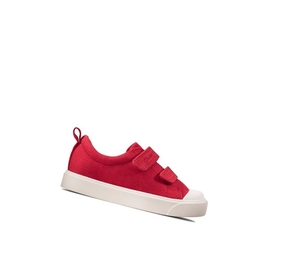 Garcon Chaussures Casual Clarks City Bright Rouge - france YDA-86712993