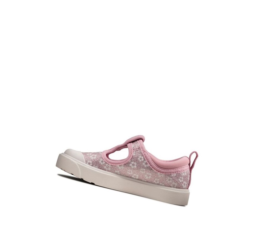 Garcon Chaussures Casual Clarks City Dance Floral Rose - france TDS-47112166