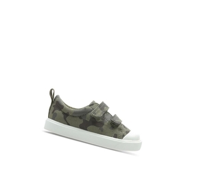 Garcon Chaussures Casual Clarks City Flare Lo Vert Olive Camouflage - france UTK-41311308