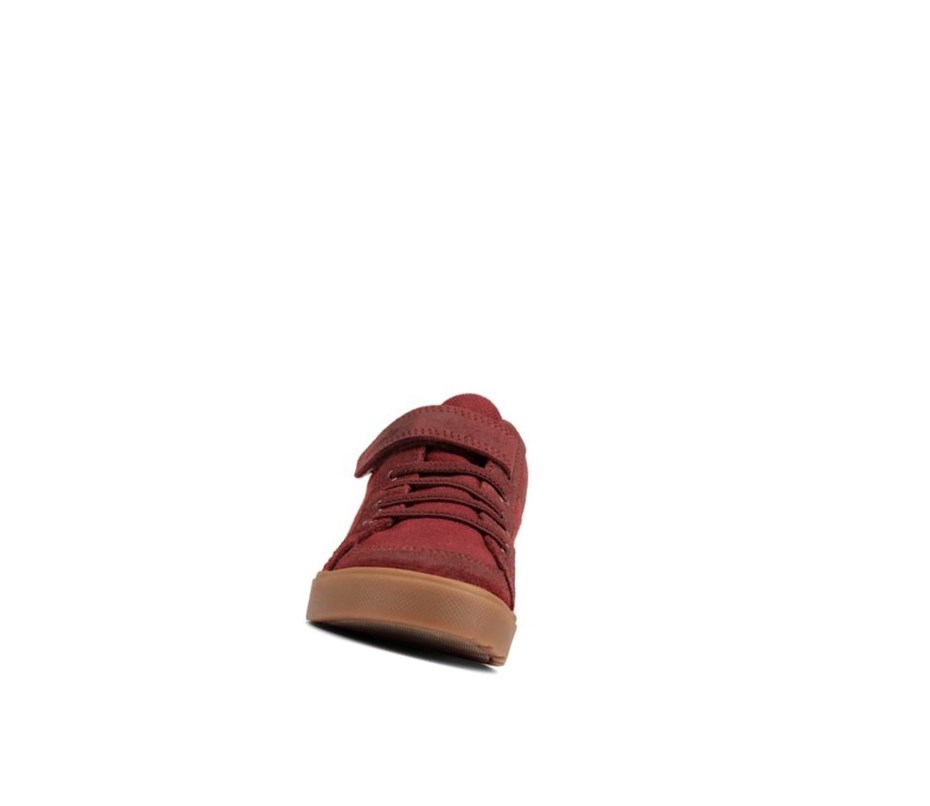 Garcon Chaussures Casual Clarks City Hop Bordeaux - france VGU-46781220