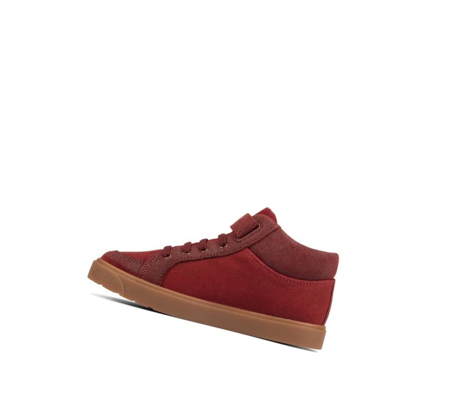 Garcon Chaussures Casual Clarks City Hop Bordeaux - france VGU-46781220