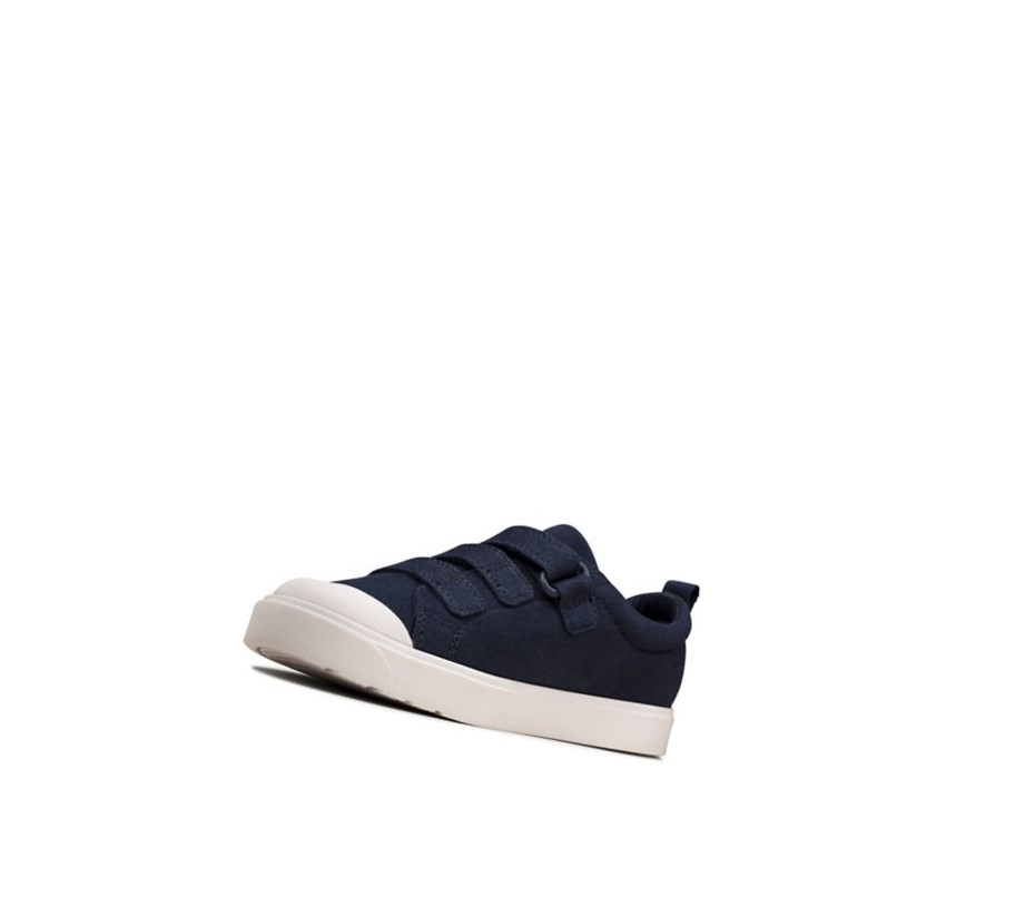 Garcon Chaussures Casual Clarks City Vibe Bleu Marine - france QQP-13864725