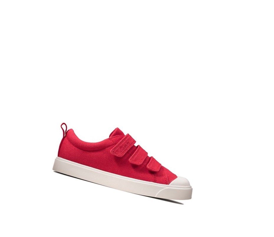 Garcon Chaussures Casual Clarks City Vibe Rouge - france LSD-58825755