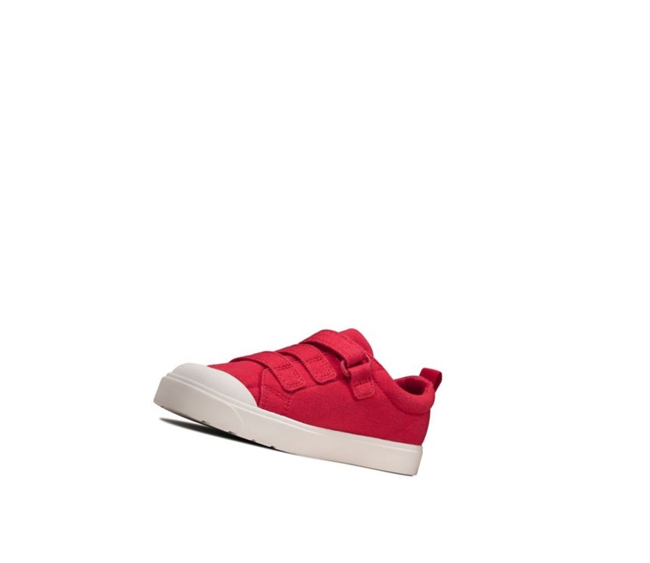 Garcon Chaussures Casual Clarks City Vibe Rouge - france LSD-58825755