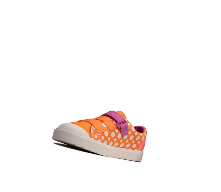 Garcon Chaussures Casual Clarks City Vibe Orange - france TXH-00953503