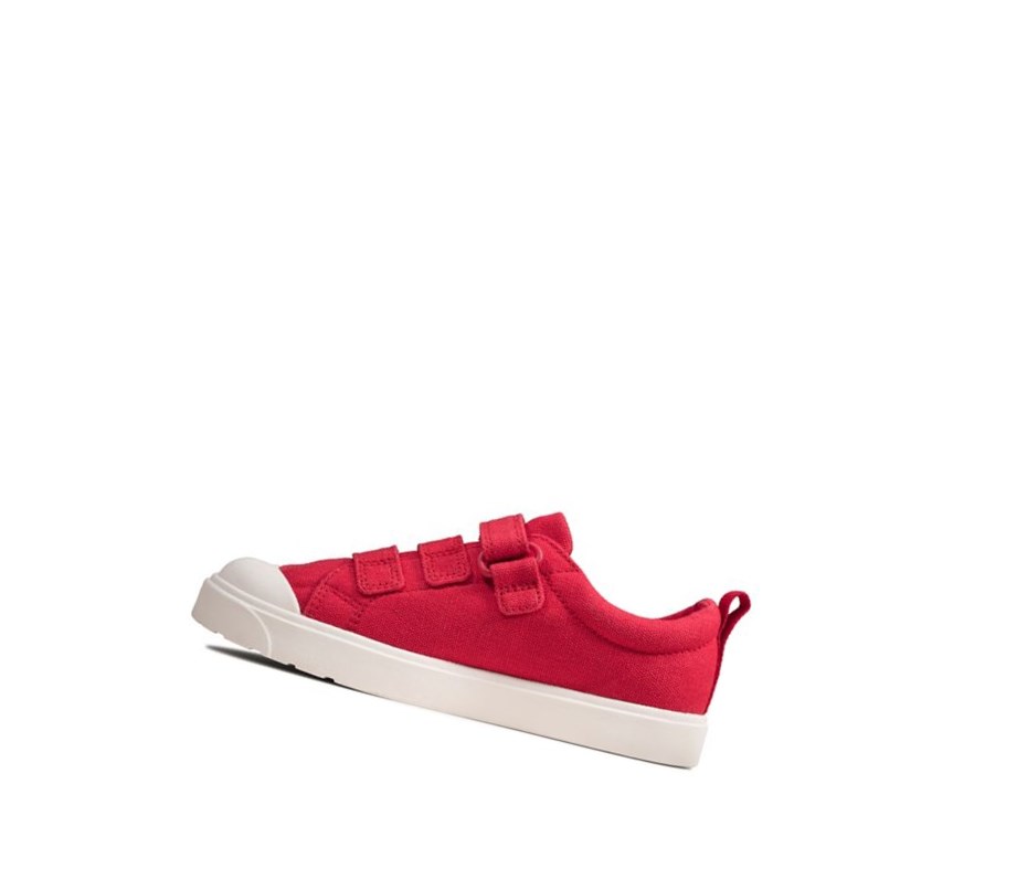 Garcon Chaussures Casual Clarks City Vibe Rouge - france LSD-58825755