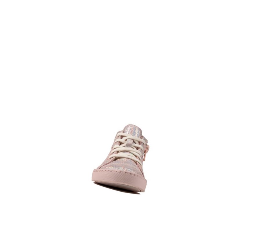 Garcon Chaussures Cuir Clarks City Oasis Cuir Rose - france IGV-00704451