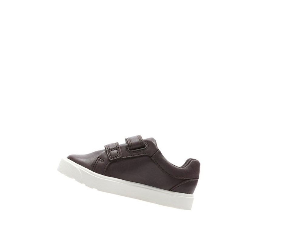 Garcon Chaussures Cuir Clarks City Oasis Lo Cuir Marron - france VNU-60950146