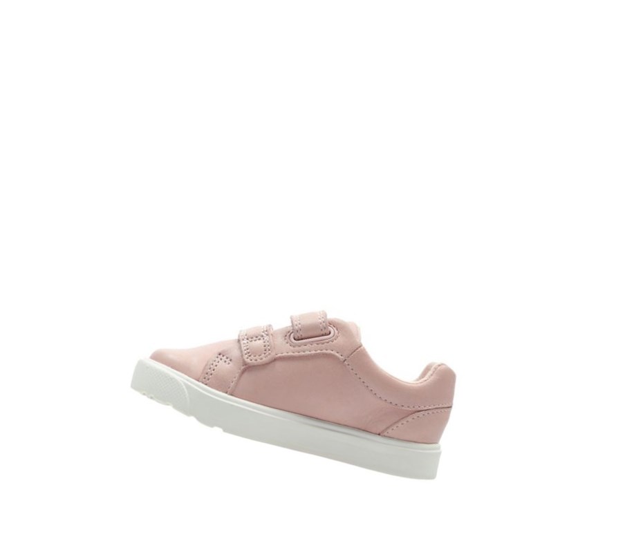 Garcon Chaussures Cuir Clarks City Oasis Lo Cuir Rose - france NKK-07451807