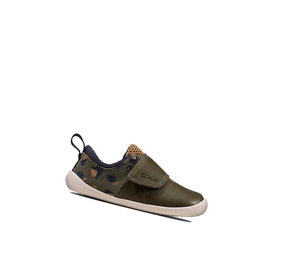 Garcon Chaussures Cuir Clarks Roamer Sport Cuir Vert Olive Camouflage - france IKB-57255219