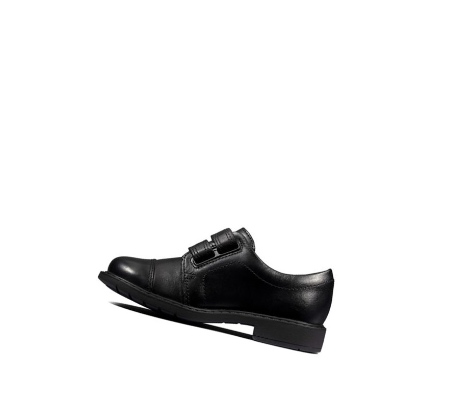 Garcon Chaussures Cuir Clarks Scala Skye Cuir Noir - france PIJ-26765700