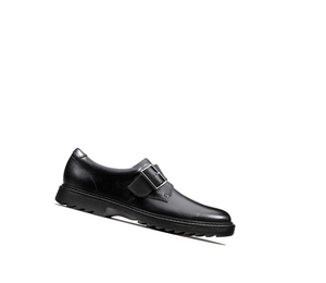 Garcon Chaussures D'école Clarks Asher Civic Cuir Noir - france MAY-49149749