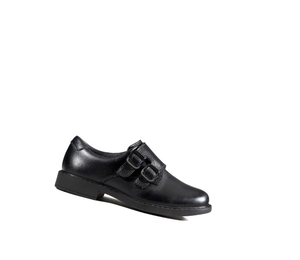 Garcon Chaussures D'école Clarks Scala Strada Cuir Noir - france SHA-81420270