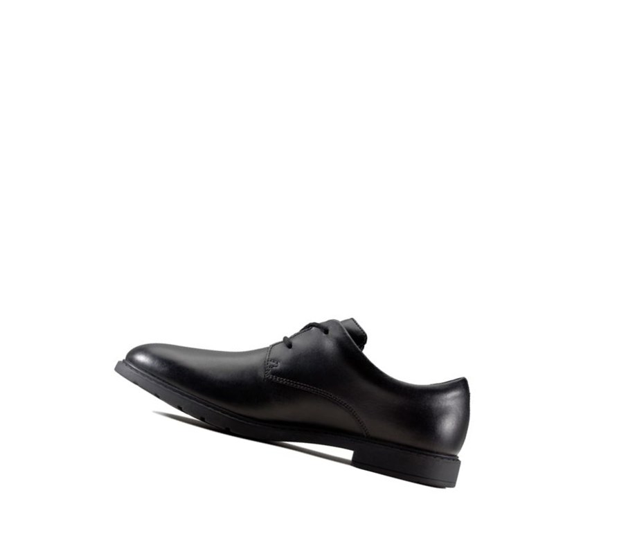 Garcon Chaussures D'école Clarks Scala Loop Cuir Noir - france JEW-64246404