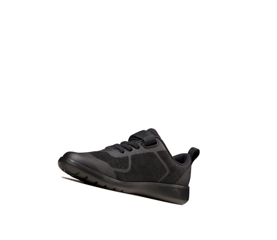 Garcon Chaussures D'école Clarks Scape Bright Noir - france IMB-00521456