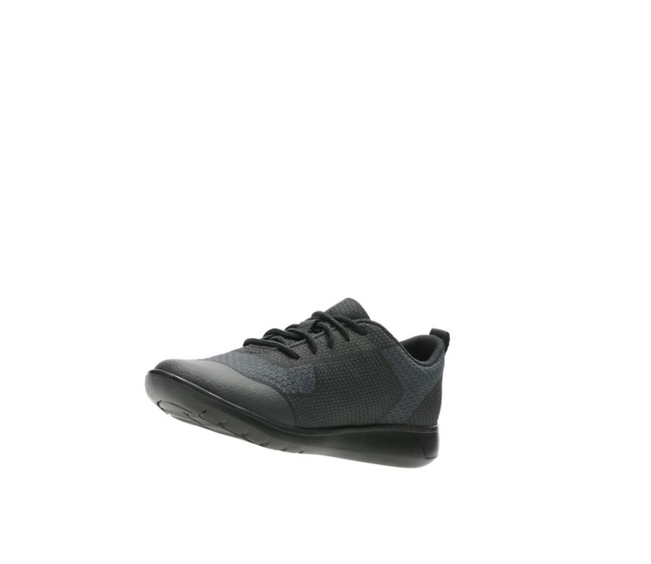 Garcon Chaussures D'école Clarks Scape Civic Noir - france CDO-62993746