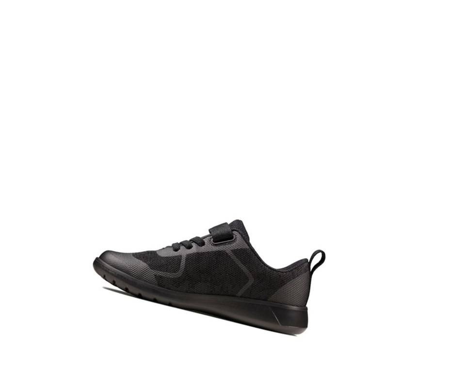 Garcon Chaussures D'école Clarks Scape Bright Noir - france BXI-92133764