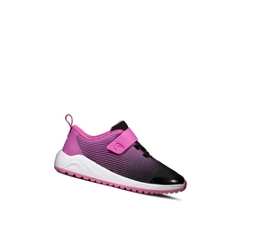 Garcon Baskets Clarks Aeon Pace Cuir Rose - france AFE-04764983