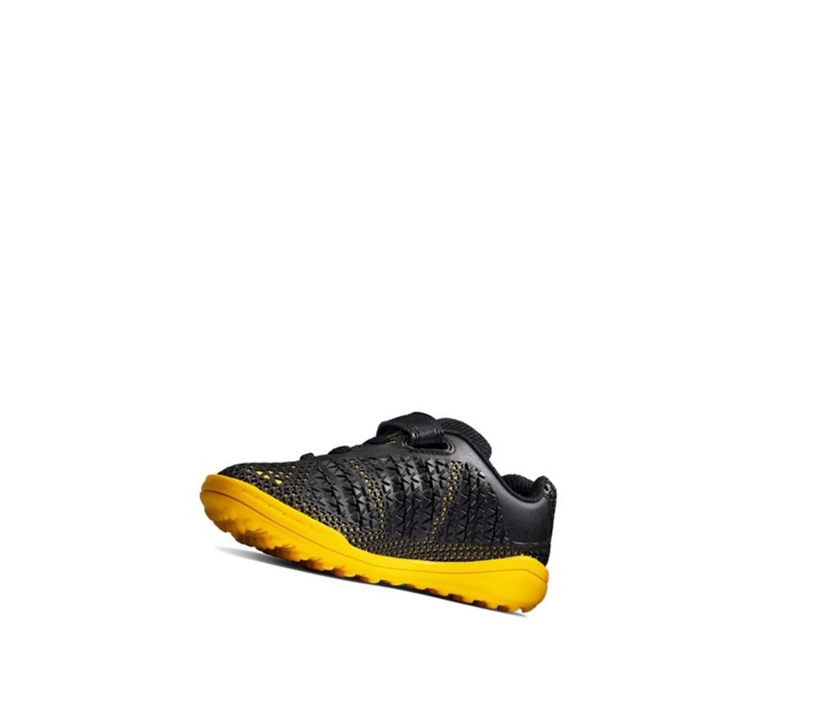 Garcon Baskets Clarks Award Swift Noir Jaune - france ZVC-55242324