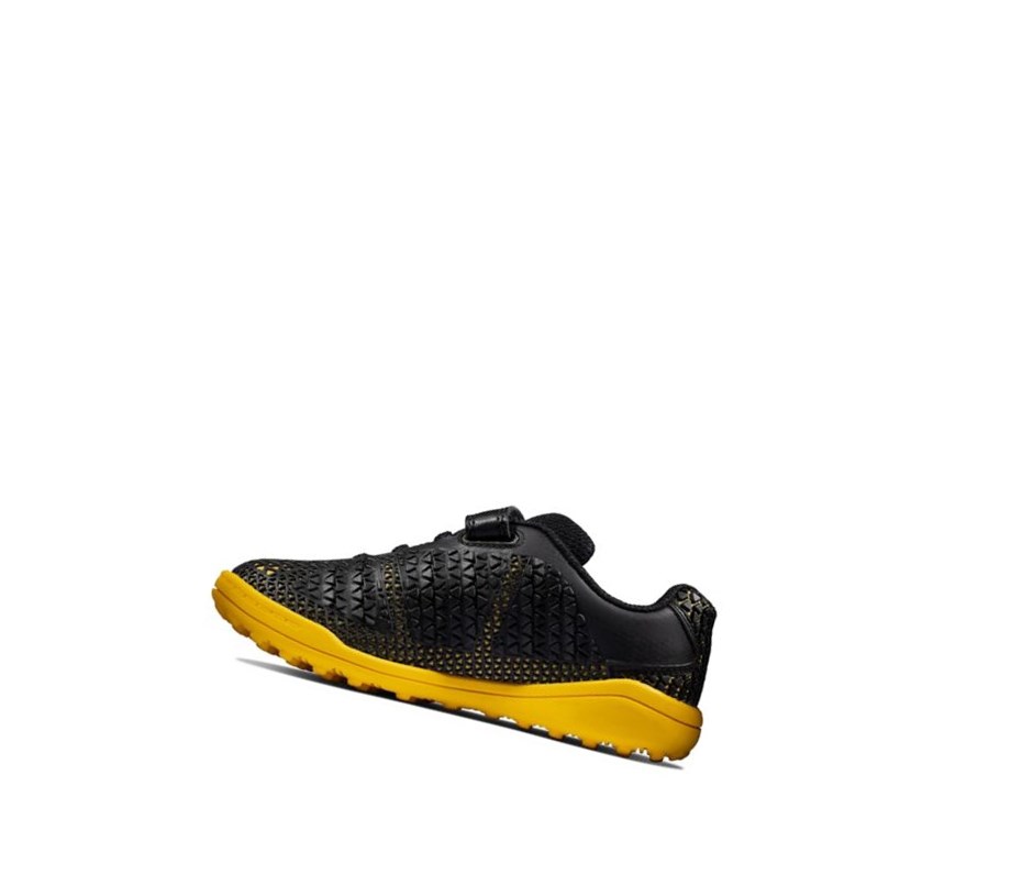 Garcon Baskets Clarks Award Swift Noir Jaune - france ZVC-55242324