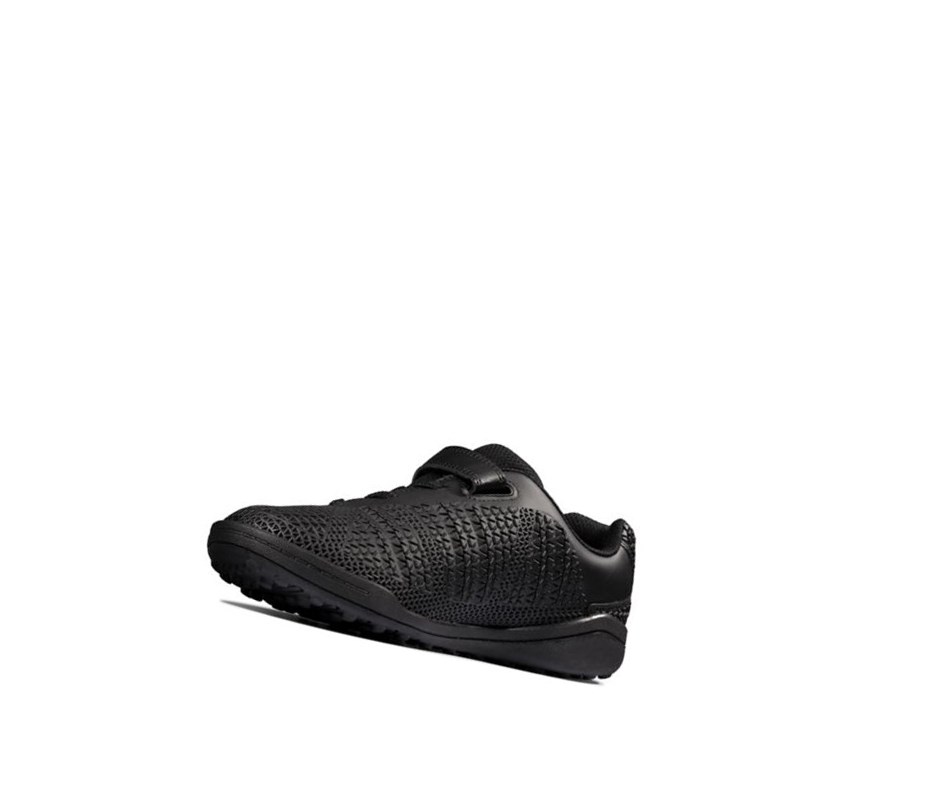 Garcon Baskets Clarks Award Swift Noir - france VUP-04131636