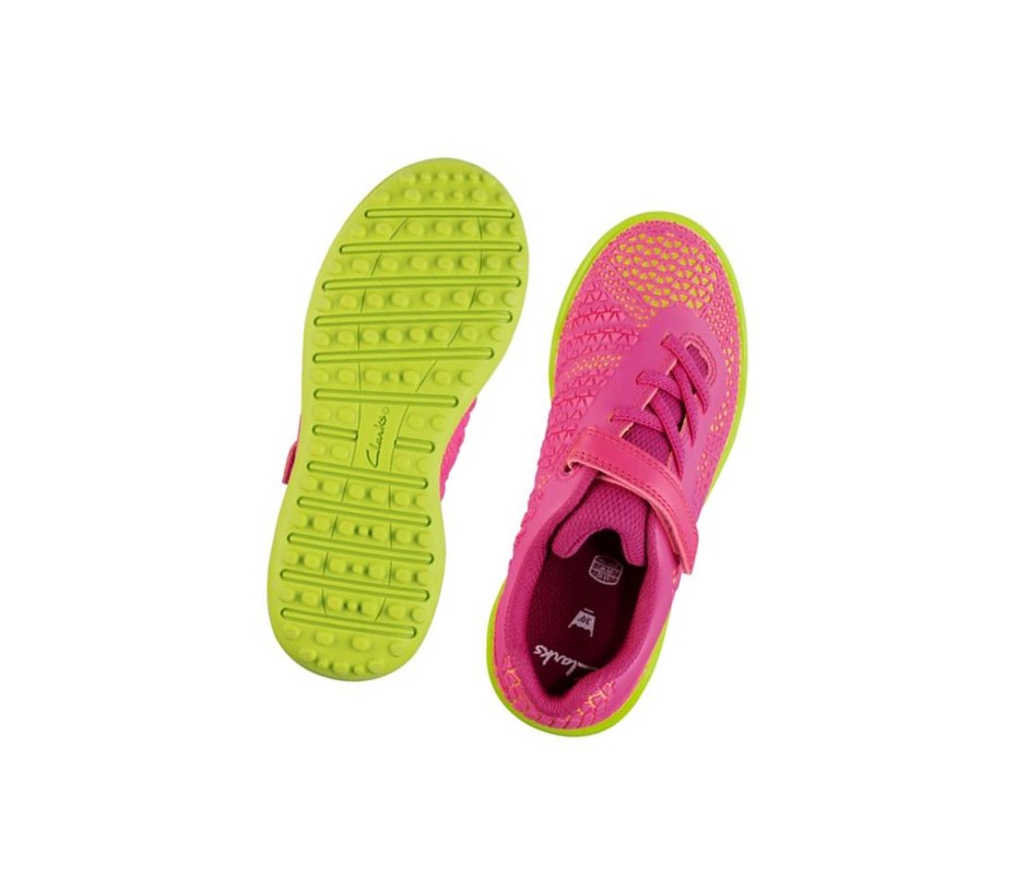 Garcon Baskets Clarks Award Swift Rose Citron - france PXA-75845098