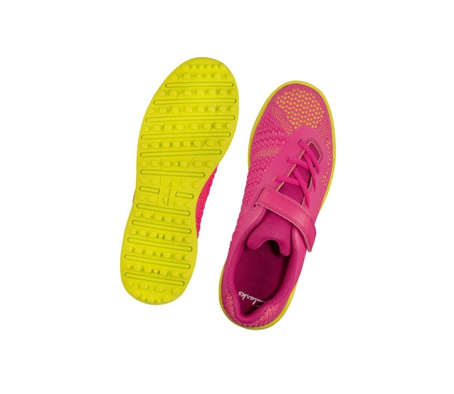 Garcon Baskets Clarks Award Swift Rose Citron - france RHB-64138469