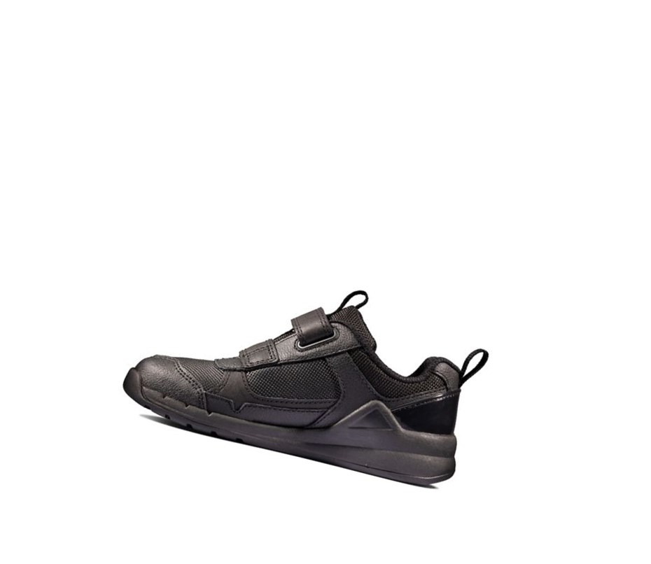 Garcon Baskets Clarks Orbit Sprint Cuir Noir - france CSC-94937534