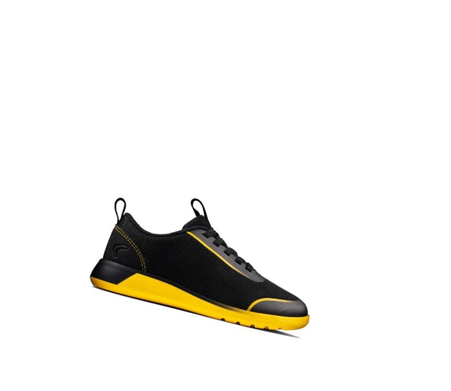 Garcon Baskets Clarks Suburb Spark Noir Jaune - france NYD-52829452