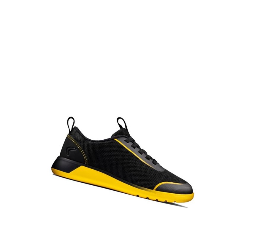 Garcon Baskets Clarks Suburb Spark Noir Jaune - france TCX-01917158