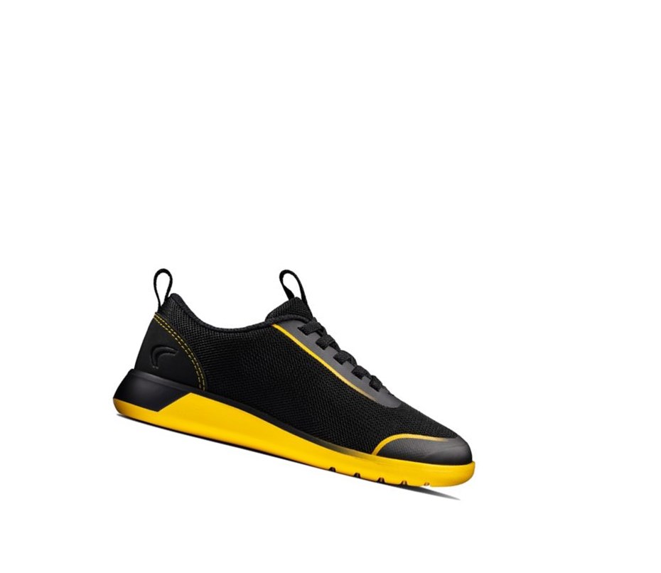 Garcon Baskets Clarks Suburb Spark Noir Jaune - france WPR-04461962