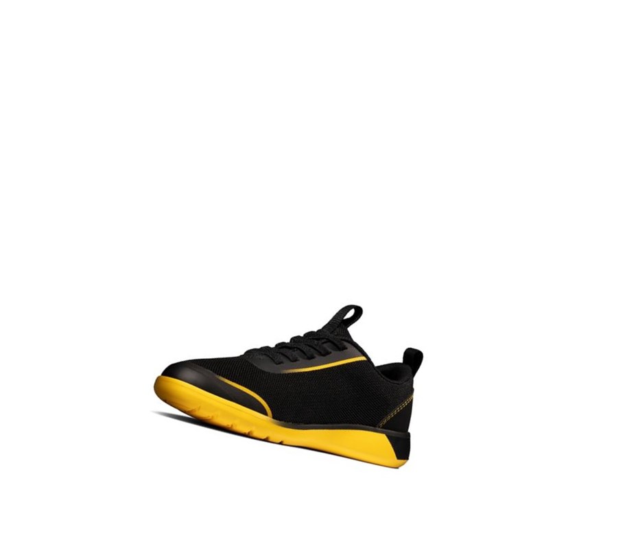 Garcon Baskets Clarks Suburb Spark Noir Jaune - france NYD-52829452