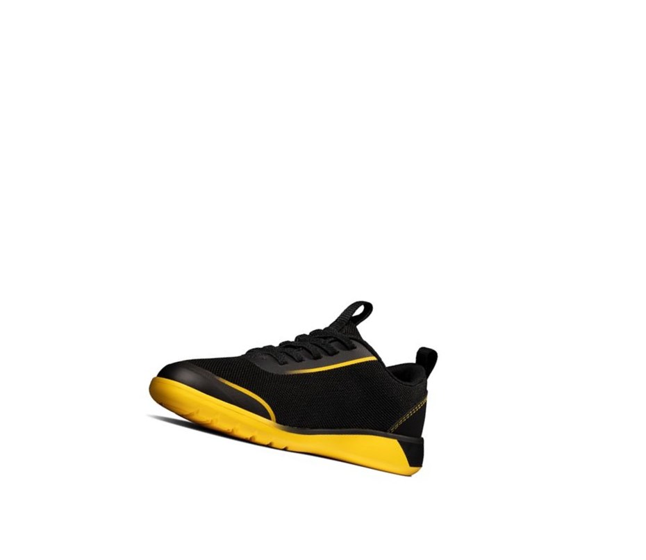 Garcon Baskets Clarks Suburb Spark Noir Jaune - france TCX-01917158