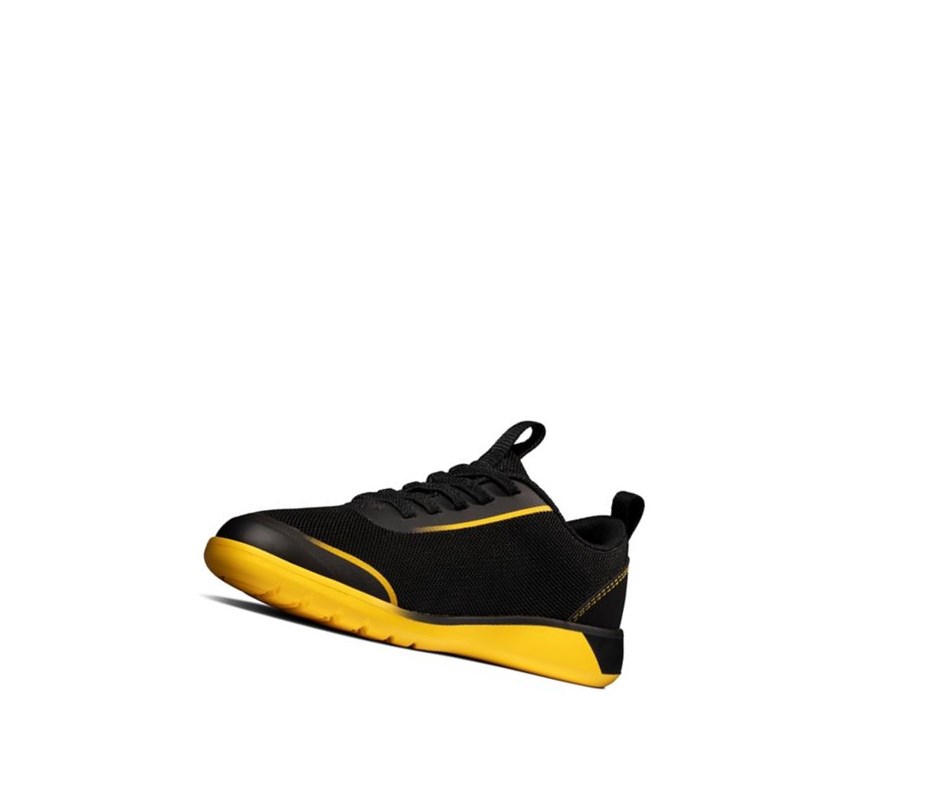 Garcon Baskets Clarks Suburb Spark Noir Jaune - france WPR-04461962