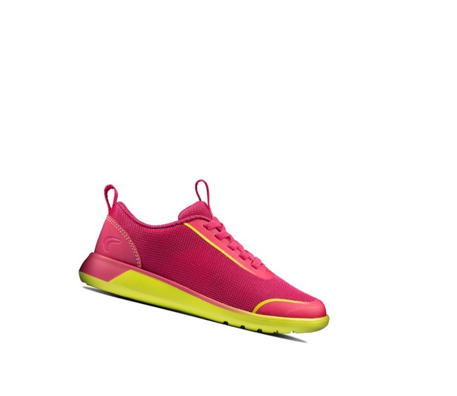 Garcon Baskets Clarks Suburb Spark Rose Citron - france SWX-19313886