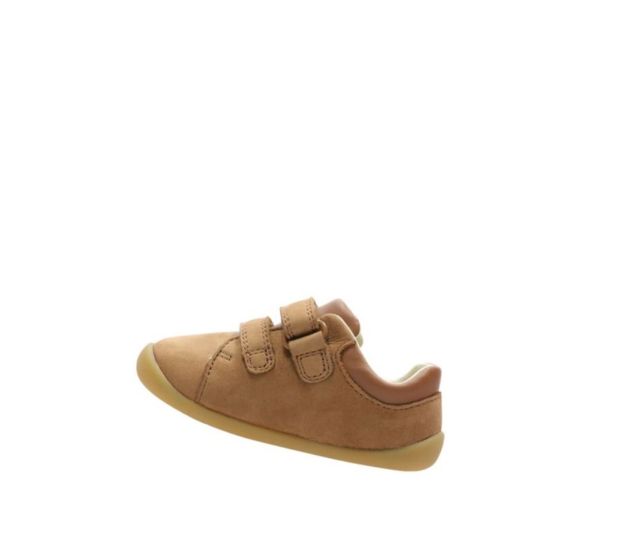 Garcon Chaussures de Marche Clarks Roamer Craft Cuir Marron - france TTG-80660521