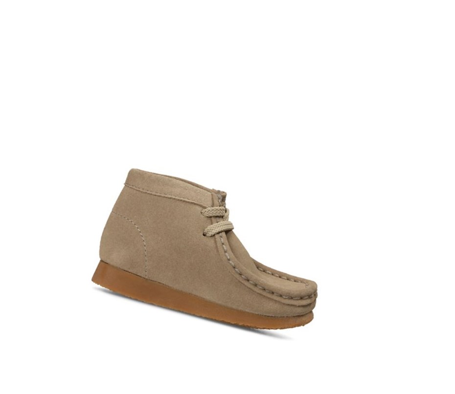 Garcon Wallabee Clarks Originale Daim Beige - france ENZ-34771129