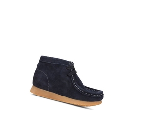 Garcon Wallabee Clarks Originale Daim Bleu Marine - france TBZ-98634230