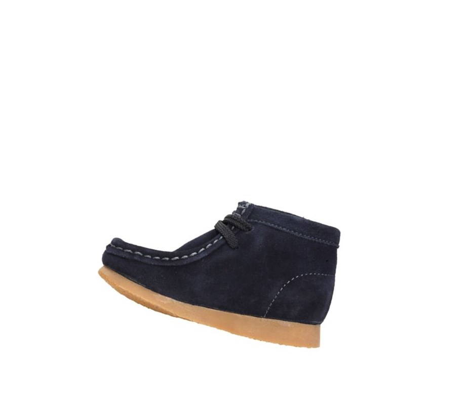 Garcon Wallabee Clarks Originale Daim Bleu Marine - france TBZ-98634230