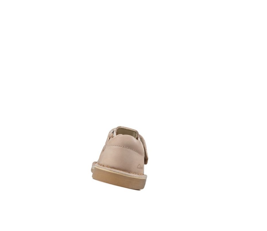 Fille Sandales Casual Clarks Comet Sand Cuir Couleur Chair - france FQI-84581192