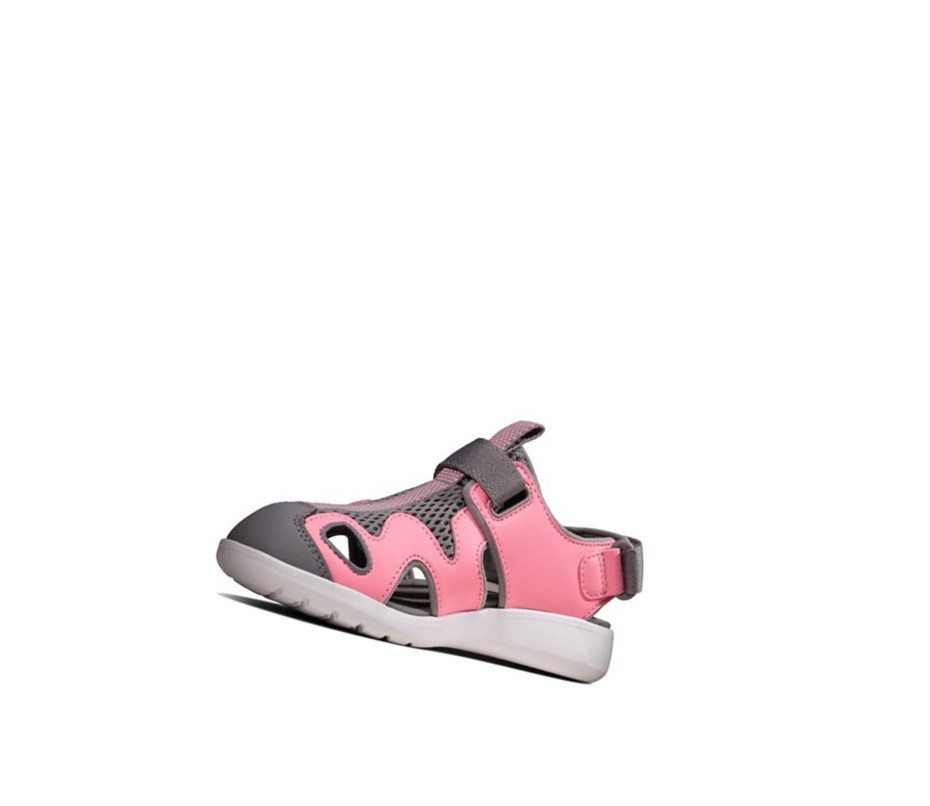 Fille Sandales Casual Clarks Scape Surf Synthétique Rose - france IOD-62192117