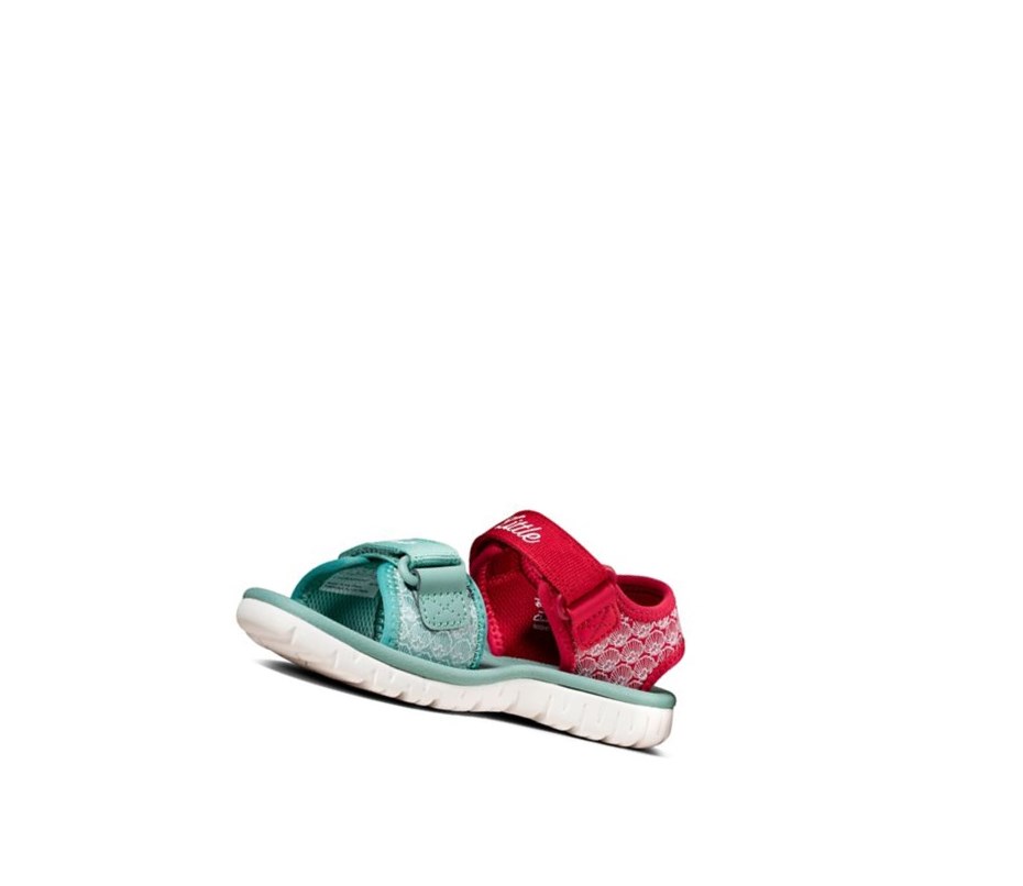 Fille Sandales Casual Clarks Surfing Sea Rouge - france RBJ-03485359